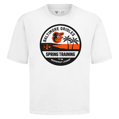 Baltimore Orioles Levelwear Spring Training Badge Luxe Signature Knit T-Shirt - White - MLB on Sale