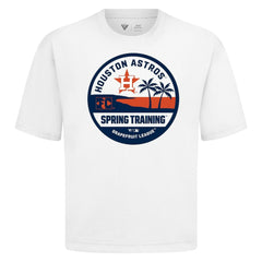 Houston Astros Levelwear Spring Training Badge Luxe Signature Knit T-Shirt - White - MLB on Sale