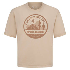 Chicago White Sox Levelwear Spring Training Badge Luxe Signature Knit T-Shirt - Khaki - MLB Discount