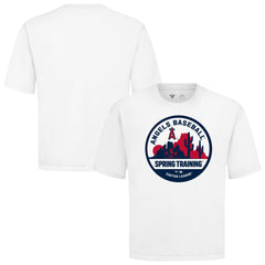 Los Angeles Angels Levelwear Spring Training Badge Luxe Signature Knit T-Shirt - White - MLB Sale