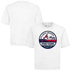 Atlanta Braves Levelwear Spring Training Badge Luxe Signature Knit T-Shirt - White - MLB Lifestyle