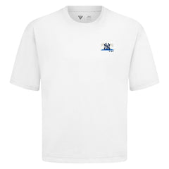 New York Yankees Levelwear Luxe Signature Knit T-Shirt - White - MLB Discount