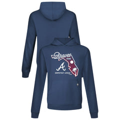 Atlanta Braves Levelwear Sunrise Relay Hoodie - Navy - MLB on Sale
