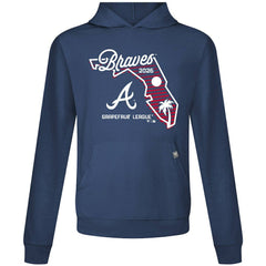 Atlanta Braves Levelwear Sunrise Relay Hoodie - Navy - MLB on Sale