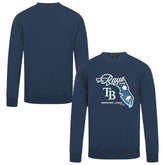 Tampa Bay Rays Levelwear Zane Sunrise Sweatshirt - Navy - MLB on Sale