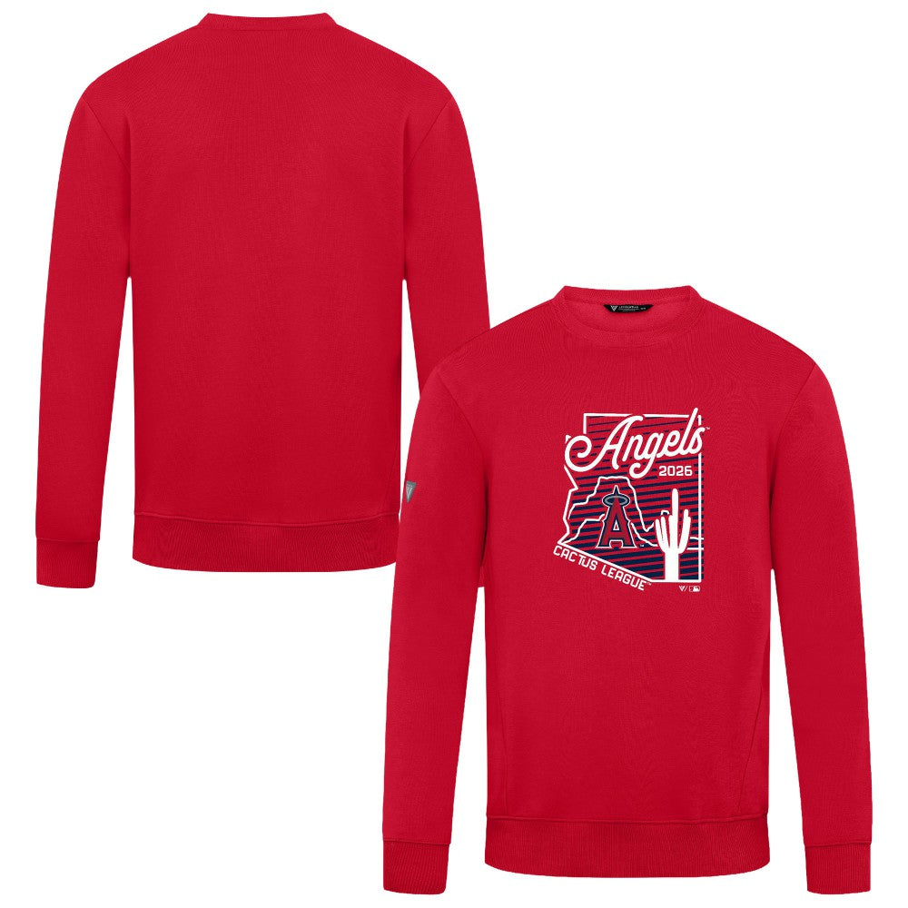 Los Angeles Angels Levelwear Zane Sunrise Sweatshirt - Red - MLB Discount