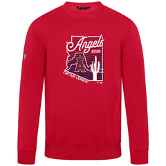 Los Angeles Angels Levelwear Zane Sunrise Sweatshirt - Red - MLB Discount