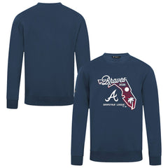 Atlanta Braves Levelwear Zane Sunrise Sweatshirt - Navy - MLB on Sale