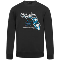 Miami Marlins Levelwear Zane Sunrise Sweatshirt - Black - MLB Discount