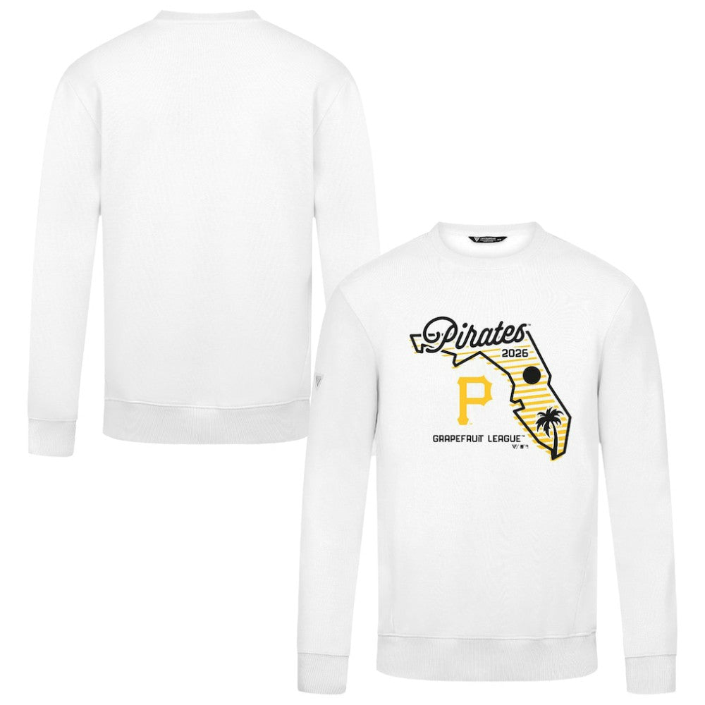 Pittsburgh Pirates Levelwear Zane Sunrise Sweatshirt - White - MLB on Sale