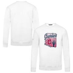 Cleveland Guardians Levelwear Zane Sunrise Sweatshirt - White - MLB on Sale