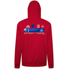 Detroit Tigers Levelwear Panoramic Podium Hoodie - Red - MLB Lifestyle