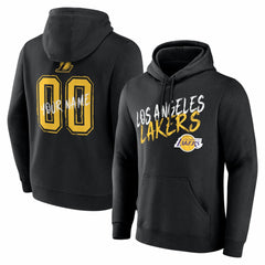 Los Angeles Lakers Big & Tall Hustle Personalized Name & Number Hoodie Black