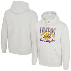 Los Angeles Lakers Stadium Essentials Unisex Sky High Hoodie Oatmeal