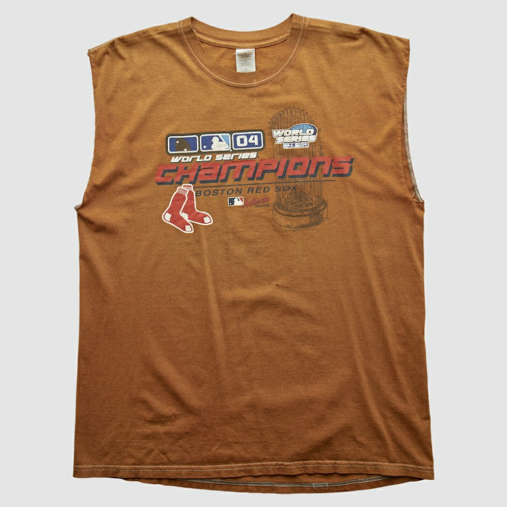 Boston Red Sox Gildan 2004 Tank - Brown - Vintage - Fanatics on Sale