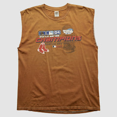 Boston Red Sox Gildan 2004 Tank - Brown - Vintage - Fanatics on Sale