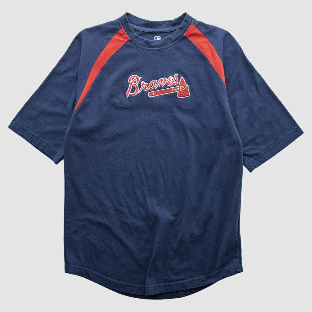 Atlanta Braves Genuine Merchandise 2000s T-shirt - Navy - Vintage - Fanatics Discount