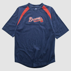 Atlanta Braves Genuine Merchandise 2000s T-shirt - Navy - Vintage - Fanatics Discount