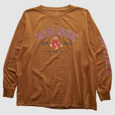 Boston Red Sox Majestic 2000s Long Sleeve T-shirt - Brown - Vintage - Fanatics Online
