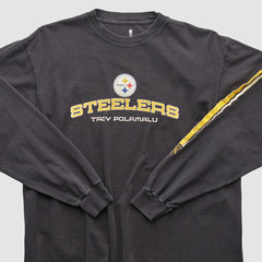 Fanatics Pittsburgh Steelers NFL 2000s Long Sleeve T-shirt Black Vintage