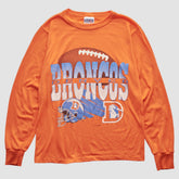Fanatics Denver Broncos NFL 90s Long Sleeve T-shirt Orange Vintage