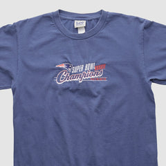 Fanatics New England Patriots Lee Apparel 2000s T-shirt Blue Vintage