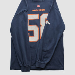 Fanatics Denver Broncos NFL 2010s Long Sleeve T-shirt Navy Vintage