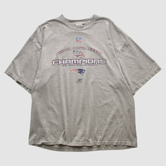 Fanatics New England Patriots Reebok 2002 T-shirt Heather Gray Vintage