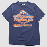 Fanatics Denver Broncos Logo Athletic 1998 T-shirt Navy Vintage