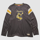 Fanatics Pittsburgh Steelers Reebok 2000s Long Sleeve T-shirt Charcoal Vintage