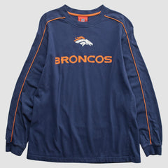 Fanatics Denver Broncos NFL 2000s Long Sleeve T-shirt Navy Vintage