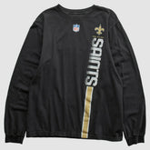 Fanatics New Orleans Saints Reebok 2000s Long Sleeve T-shirt Black Vintage