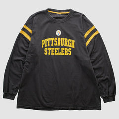 Fanatics Pittsburgh Steelers 2000s Long Sleeve T-shirt Black Vintage