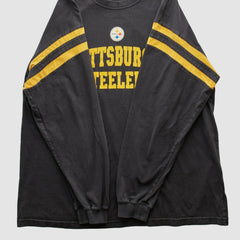Fanatics Pittsburgh Steelers 2000s Long Sleeve T-shirt Black Vintage