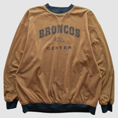 Fanatics Denver Broncos 2000s Pullover Sweatshirt Tan Vintage