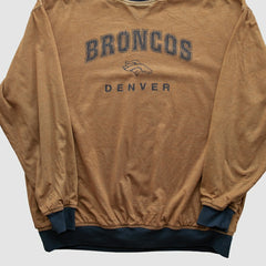 Fanatics Denver Broncos 2000s Pullover Sweatshirt Tan Vintage