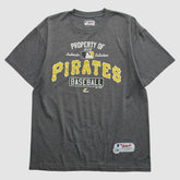 Pittsburgh Pirates Majestic 2010s T-shirt - Dark Heather Gray - Vintage - Fanatics on Sale