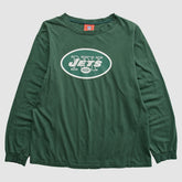 Fanatics New York Jets NFL 2000s Long Sleeve T-shirt Green Vintage