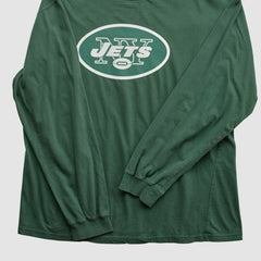 Fanatics New York Jets NFL 2000s Long Sleeve T-shirt Green Vintage