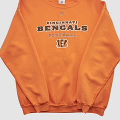 Fanatics Cincinnati Bengals NFL 2000s Pullover Sweatshirt Orange Vintage