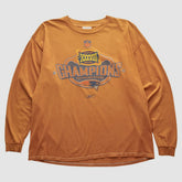 Fanatics New England Patriots Reebok 2004 Long Sleeve T-shirt Orange Vintage