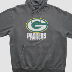 Fanatics Green Bay Packers NFL 2010s Hooded Pullover Sweatshirt Charcoal Vintage