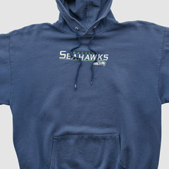 Fanatics Seattle Seahawks NFL 2000s Hooded Pullover Sweatshirt Navy Vintage