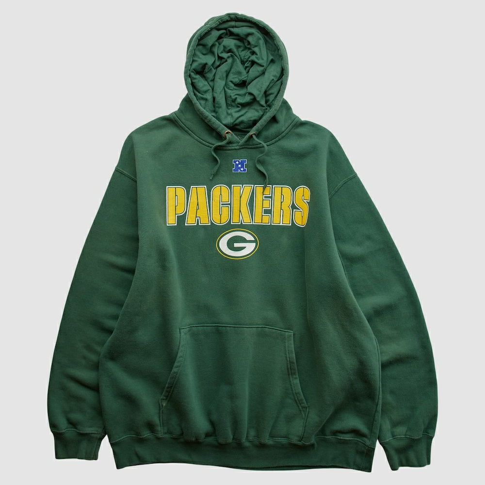 Fanatics Green Bay Packers NFL 2010s Hooded Pullover Sweatshirt Green Vintage