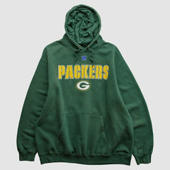 Fanatics Green Bay Packers NFL 2010s Hooded Pullover Sweatshirt Green Vintage