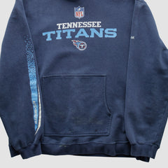 Fanatics Tennessee Titans Reebok 2000s Hooded Pullover Sweatshirt Navy Vintage