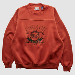 Fanatics Kansas City Chiefs Crable Sportswear 90s Pullover Sweatshirt Red Vintage