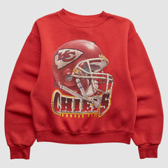 Fanatics Kansas City Chiefs Lee Apparel 90s Pullover Sweatshirt Red Vintage