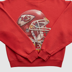 Fanatics Kansas City Chiefs Lee Apparel 90s Pullover Sweatshirt Red Vintage