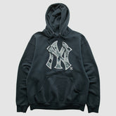 New York Yankees Genuine Merchandise 2010s Hooded Pullover Sweatshirt - Black - XVintage - Fanatics Sale